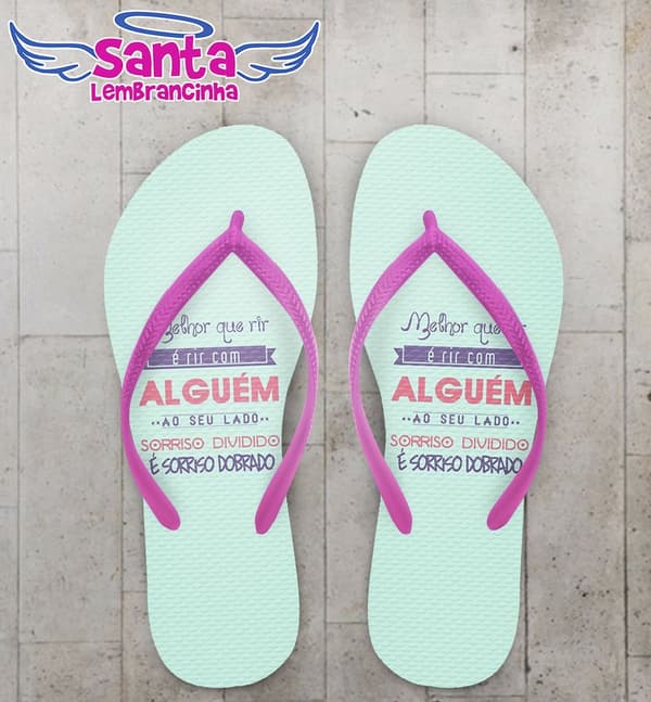 Chinelo Dia dos Namorados, Sorriso Dobrado - COD 2369