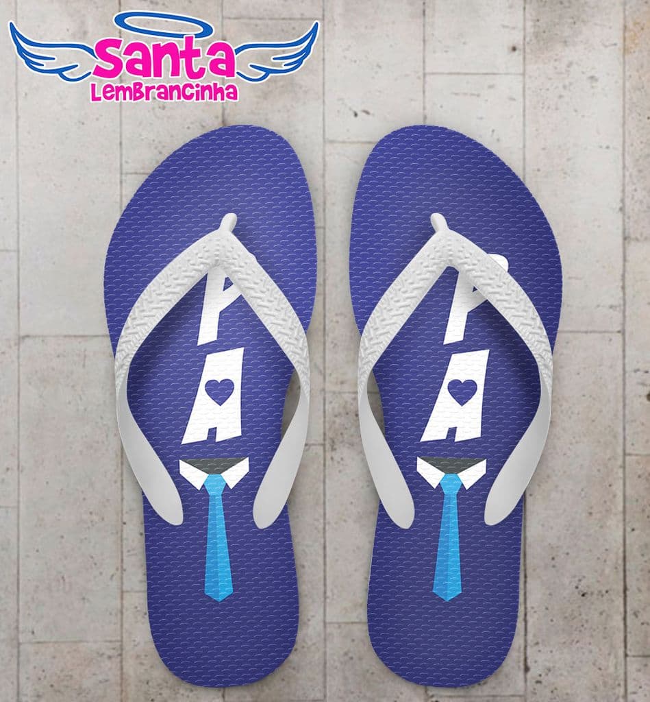 Chinelo Dia dos Pais Personalizado, Feliz dia dos Pais - COD 2799