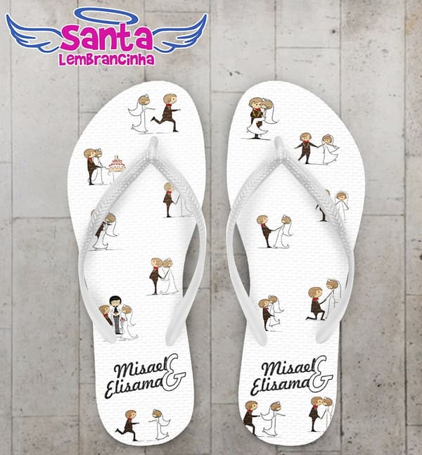 Chinelo Casamento Personalizado, Madrinha - COD 2437