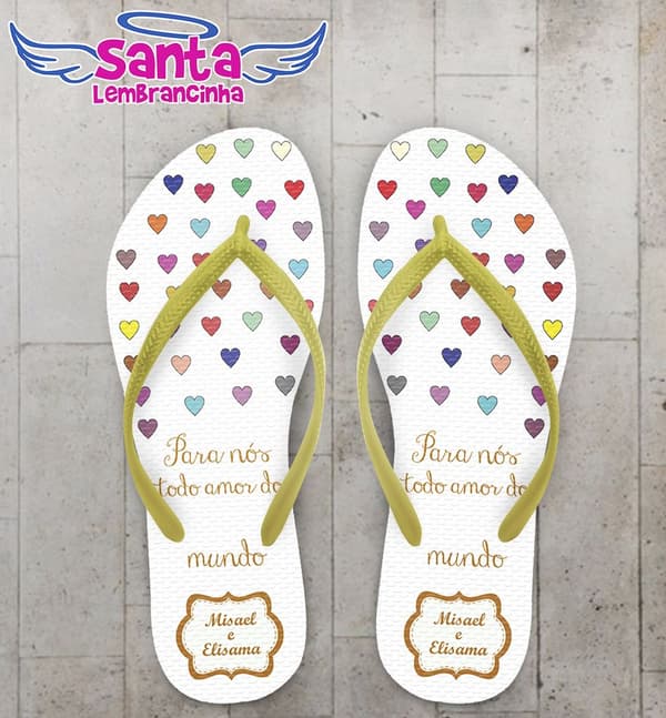 Chinelo Casamento Madrinha Personalizado - COD 2438