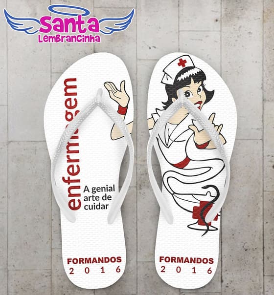 Chinelo Formatura Enfermagem - COD 2373