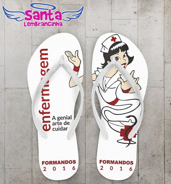 Chinelo Formatura Enfermagem - COD 2373