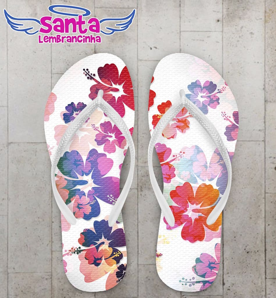 Chinelo Feminino, Flores - COD 2444