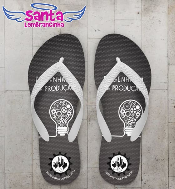 Chinelo Personalizado Formatura Engenharia de Produção - COD 2506