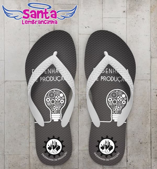 Chinelo Personalizado Formatura Engenharia de Produção - COD 2506