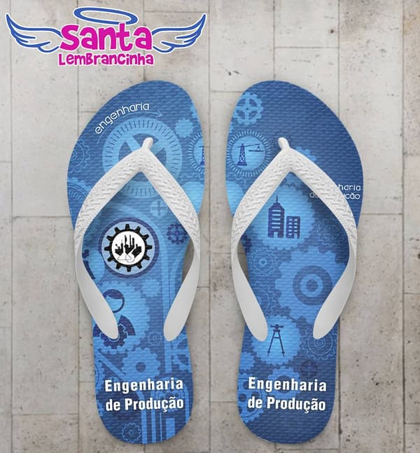 Chinelo Formatura Engenharia de Produção Personalizado - COD 2505