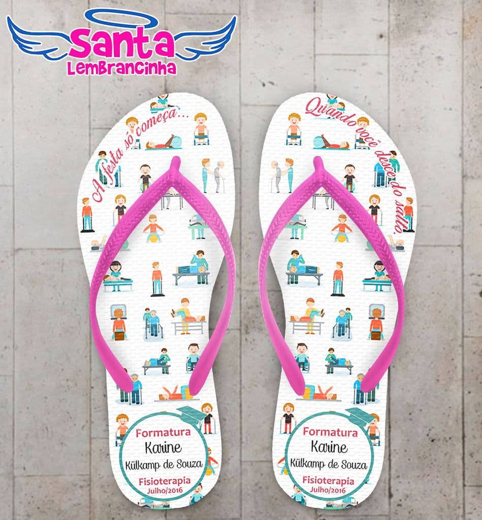 Chinelo Formatura Fisioterapia - COD 2766