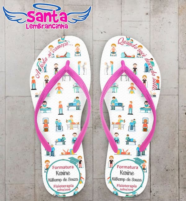 Chinelo Formatura Fisioterapia - COD 2766