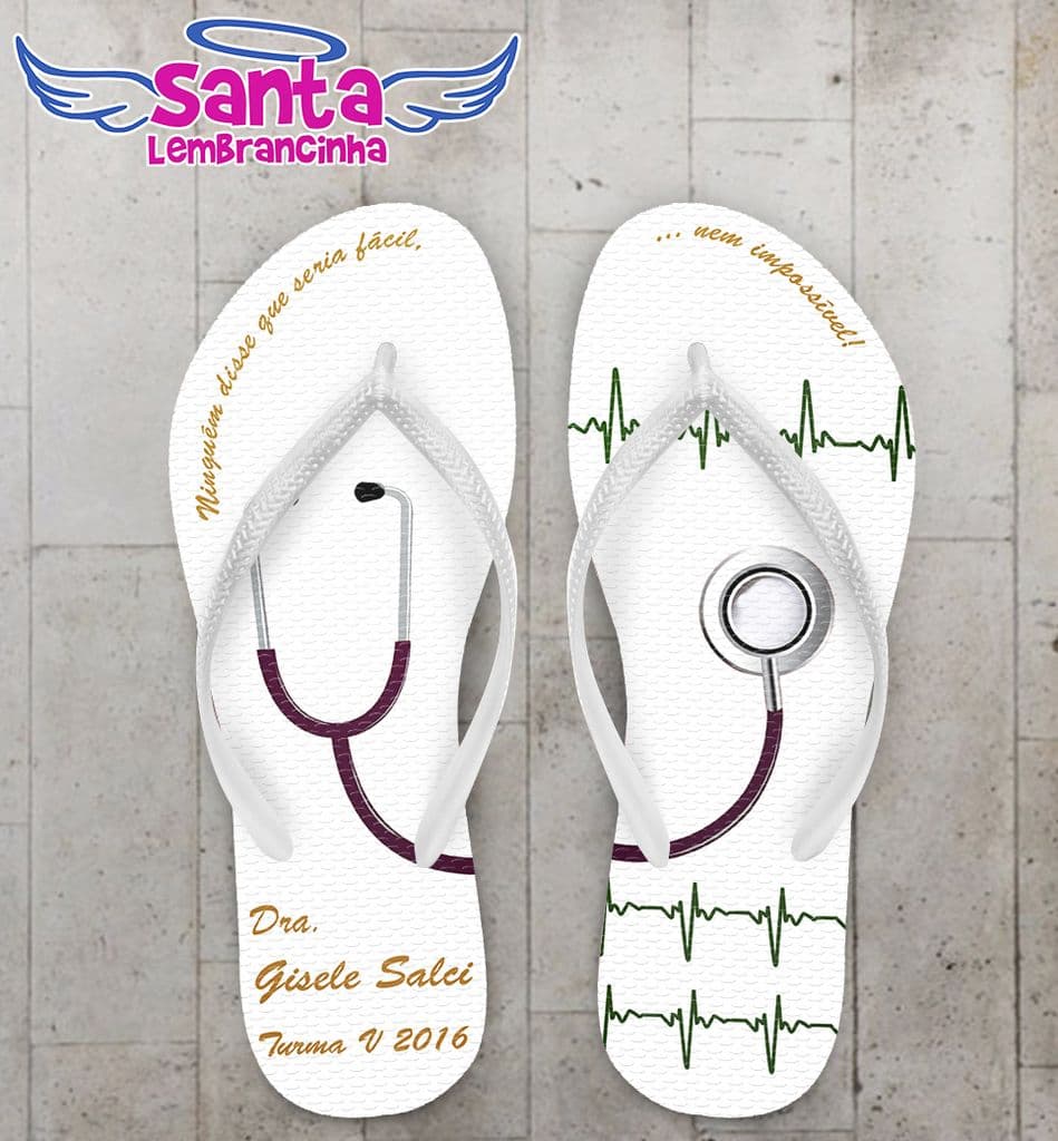 Chinelo Medicina Formatura Personalizado - COD 2142