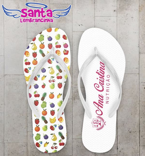 Chinelo Formatura Nutrição Personalizado - COD 2404