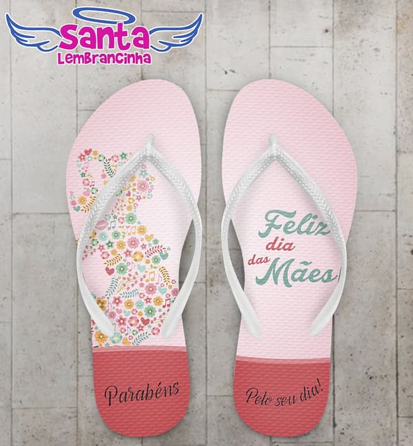 Chinelo dias das mães personalizado, feliz dia das mães - COD 1990