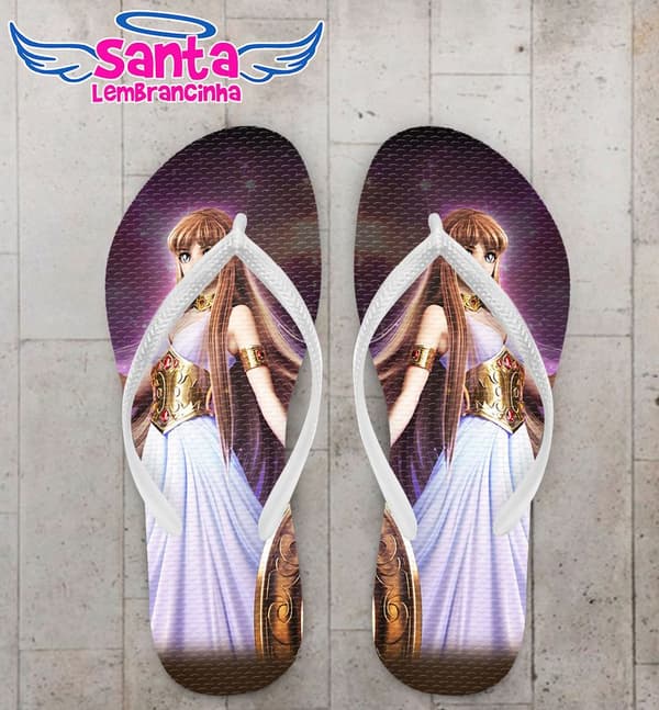 Chinelo Cavaleiros do Zodíaco, Saori Personalizado - COD 2859