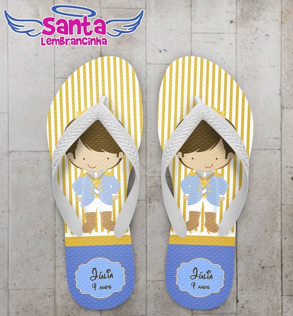 Chinelo Infantil Principe Personalizado - COD 2450