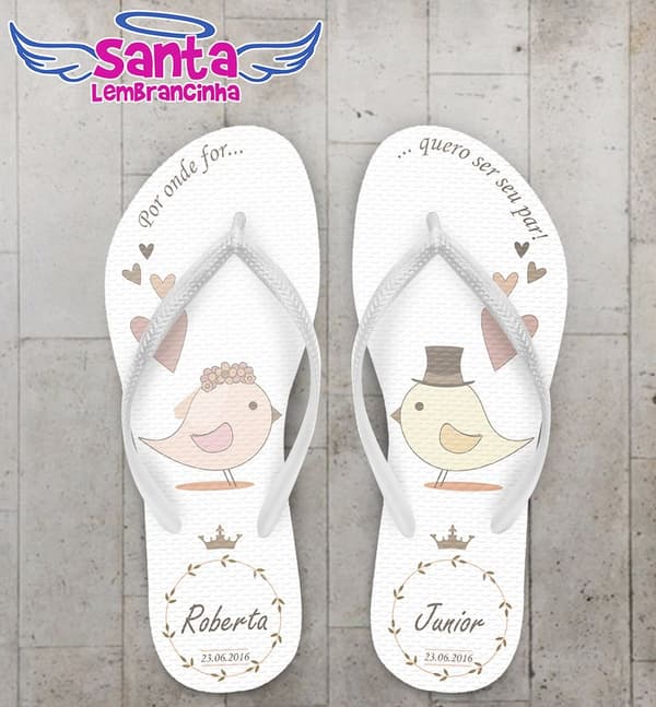 Chinelo Casamento Personalizado, COD 1275