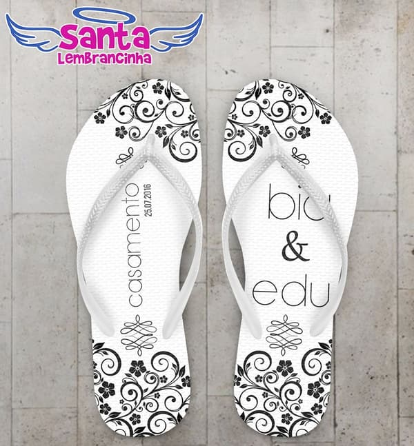 Chinelo Casamento Personalizado, COD 1055