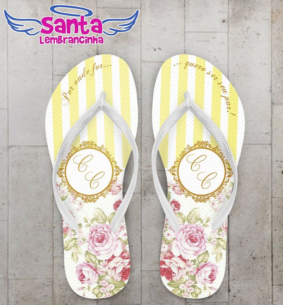 Chinelo Casamento Personalizado - COD 1836
