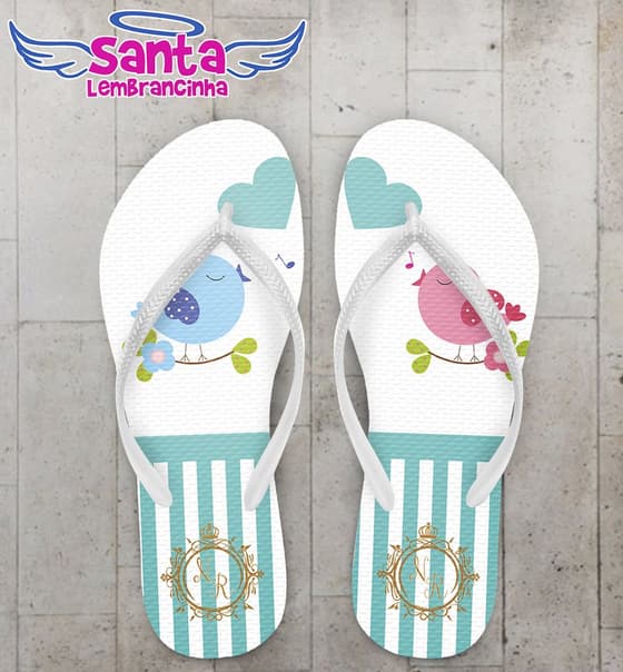 Chinelo Casamento Personalizado - COD 1907