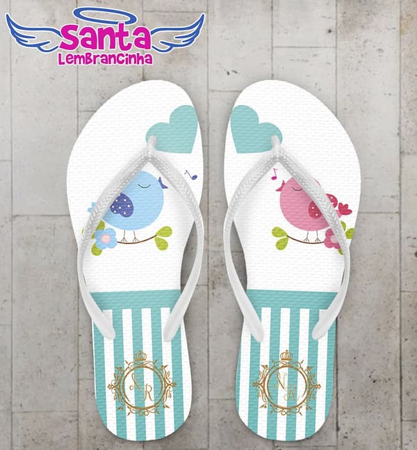 Chinelo Casamento Personalizado - COD 1907