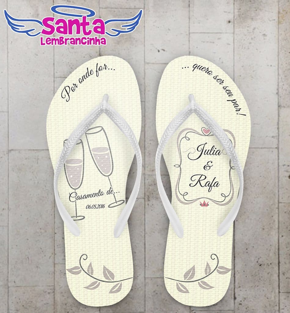 Chinelo Casamento Personalizado, COD 1053