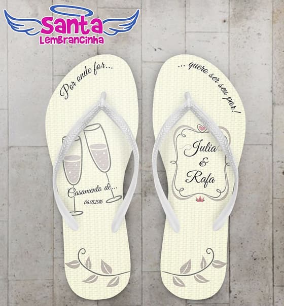 Chinelo Casamento Personalizado, COD 1053
