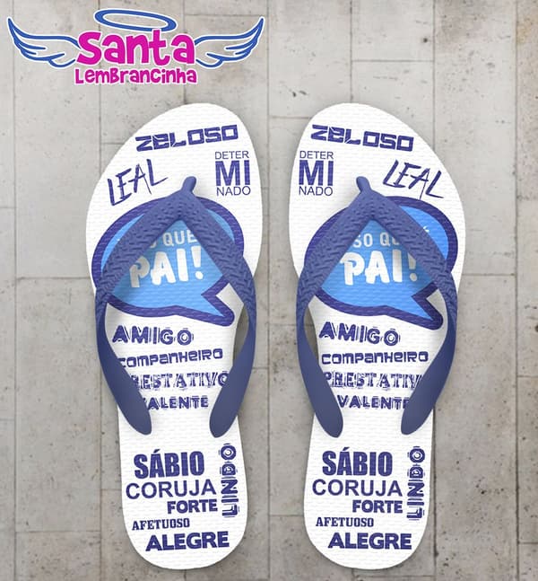 Chinelo Dia dos Pais Personalizado - COD 1969