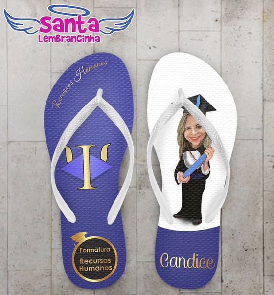 Chinelo Recursos Humanos Formatura Personalizado - COD 2785