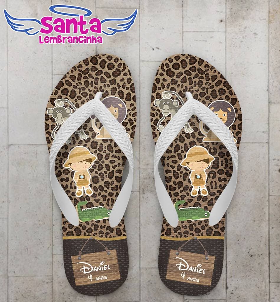 Chinelo Infantil Safari Personalizado - COD 2205