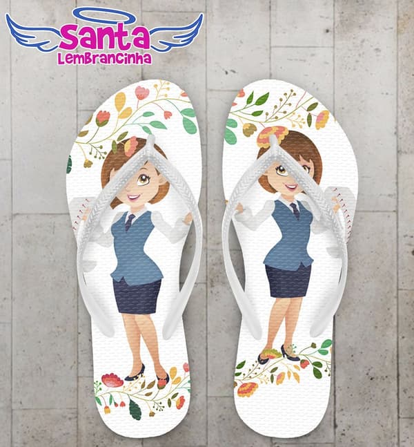 Chinelo Empresa Secretária Personalizado - COD 2473
