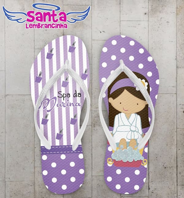 Chinelo Infantil Spa, Festa do Pijama - COD 2421