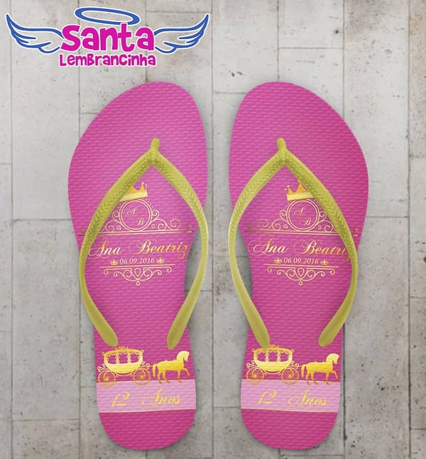 Chinelo Infantil Realeza Personalizado - COD 2409
