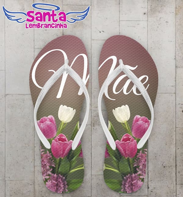 Chinelo dia das Mães personalizado, COD 2032