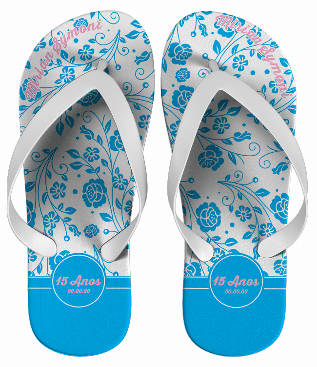 Chinelo 15 Anos Personalizado - COD 1293