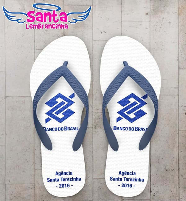 Chinelo Empresa Banco do Brasil Personalizado - COD 2711