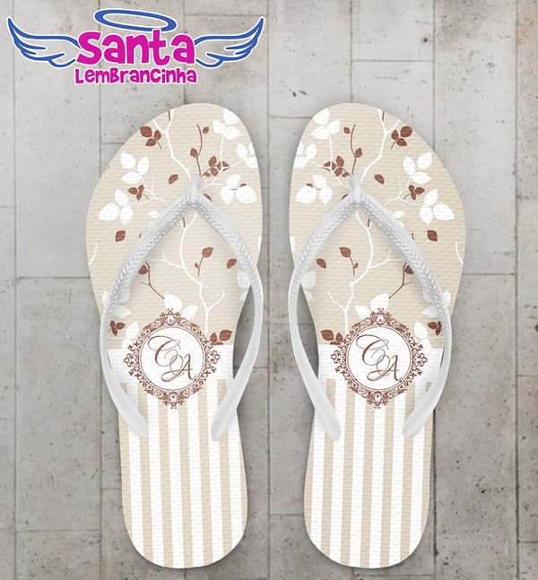 Chinelo Casamento Personalizado - COD 1735