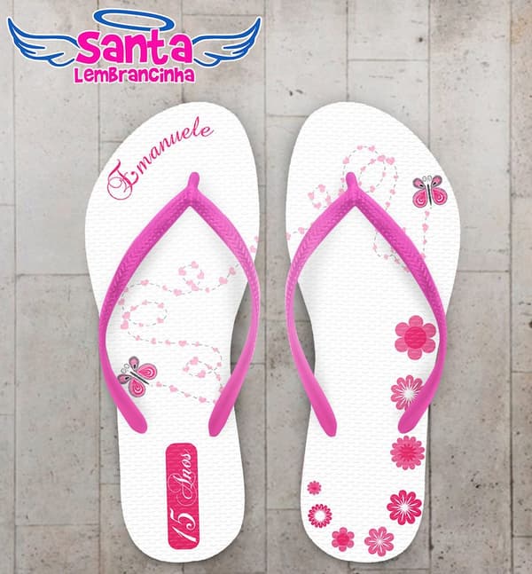 Chinelo 15 Anos Personalizado - COD 1162