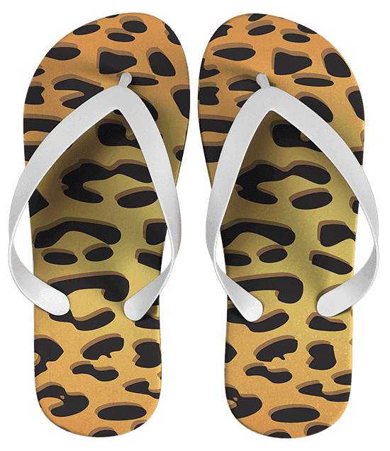 Chinelo Leopardo Personalizado - COD 1026