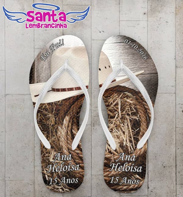 Chinelo Debutante 15 Anos, Country Personalizado - COD 2327