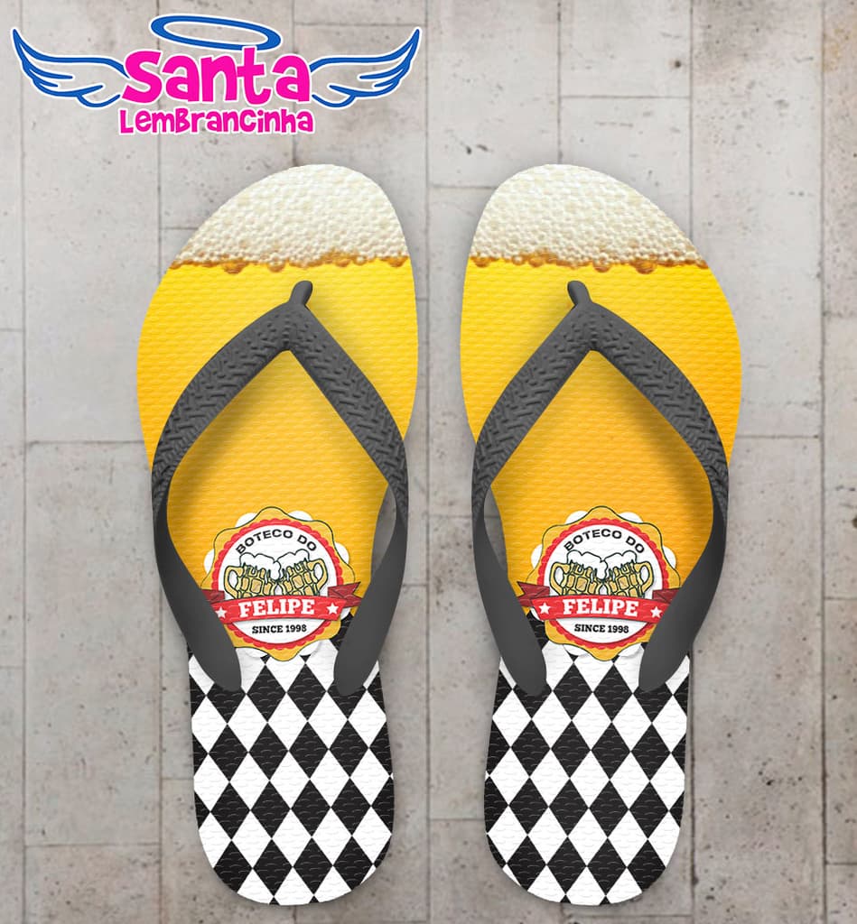 Chinelo 18 Anos Boteco Personalizado - COD 2958