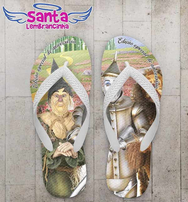 Chinelo Aniversário Infantil Mágico de OZ - COD 2330