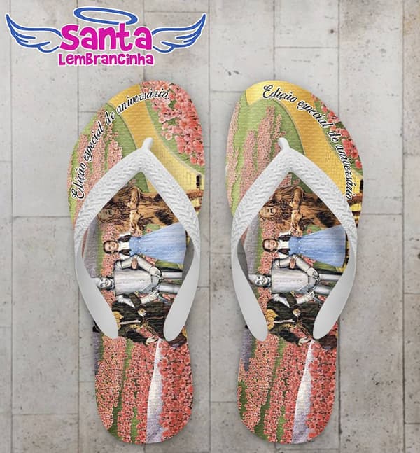 Chinelo Infantil Mágico de OZ Personalizado - COD 2332
