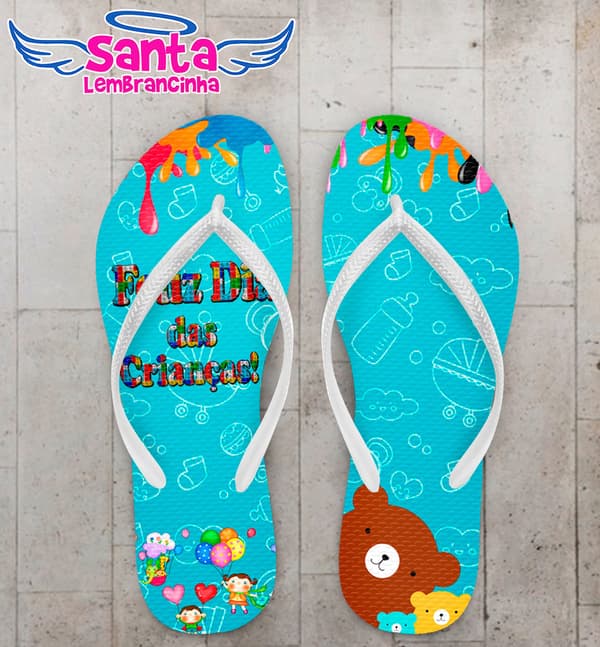 Chinelo Dia das Crianças Personalizado - COD 2918
