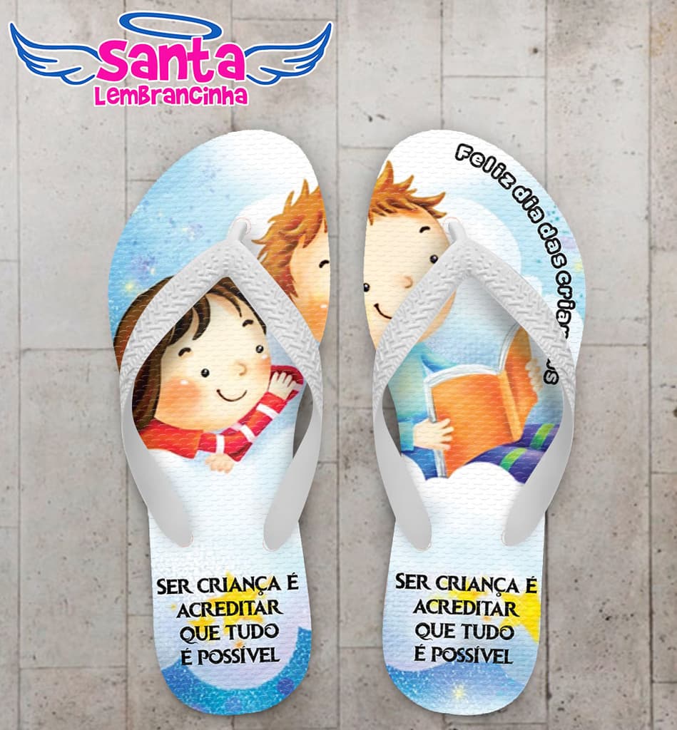 Chinelo Dia das Crianças Personalizado, História - COD 2931