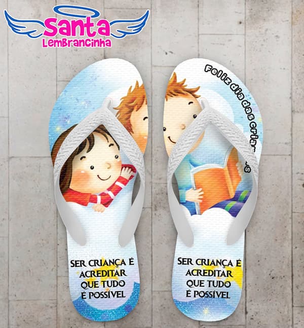 Chinelo Dia das Crianças Personalizado, História - COD 2931