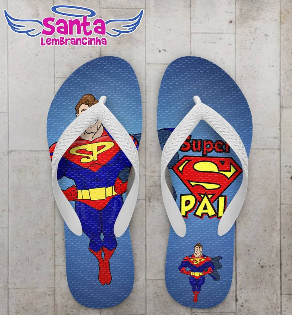 Chinelo Dia dos Pais Personalizado, Super - COD 2482