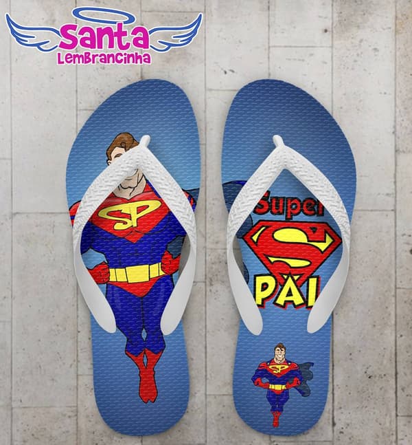 Chinelo Dia dos Pais Personalizado, Super - COD 2482
