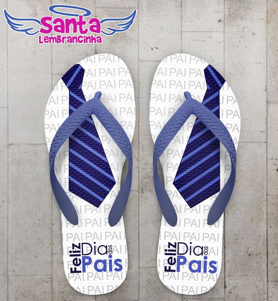 Chinelo Dia dos Pais Personalizado, Feliz dia dos Pais - COD 2489