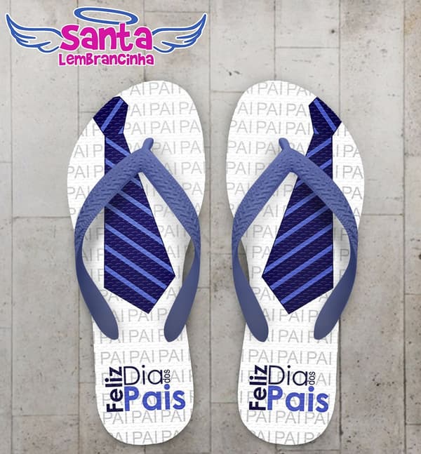 Chinelo Dia dos Pais Personalizado, Feliz dia dos Pais - COD 2489