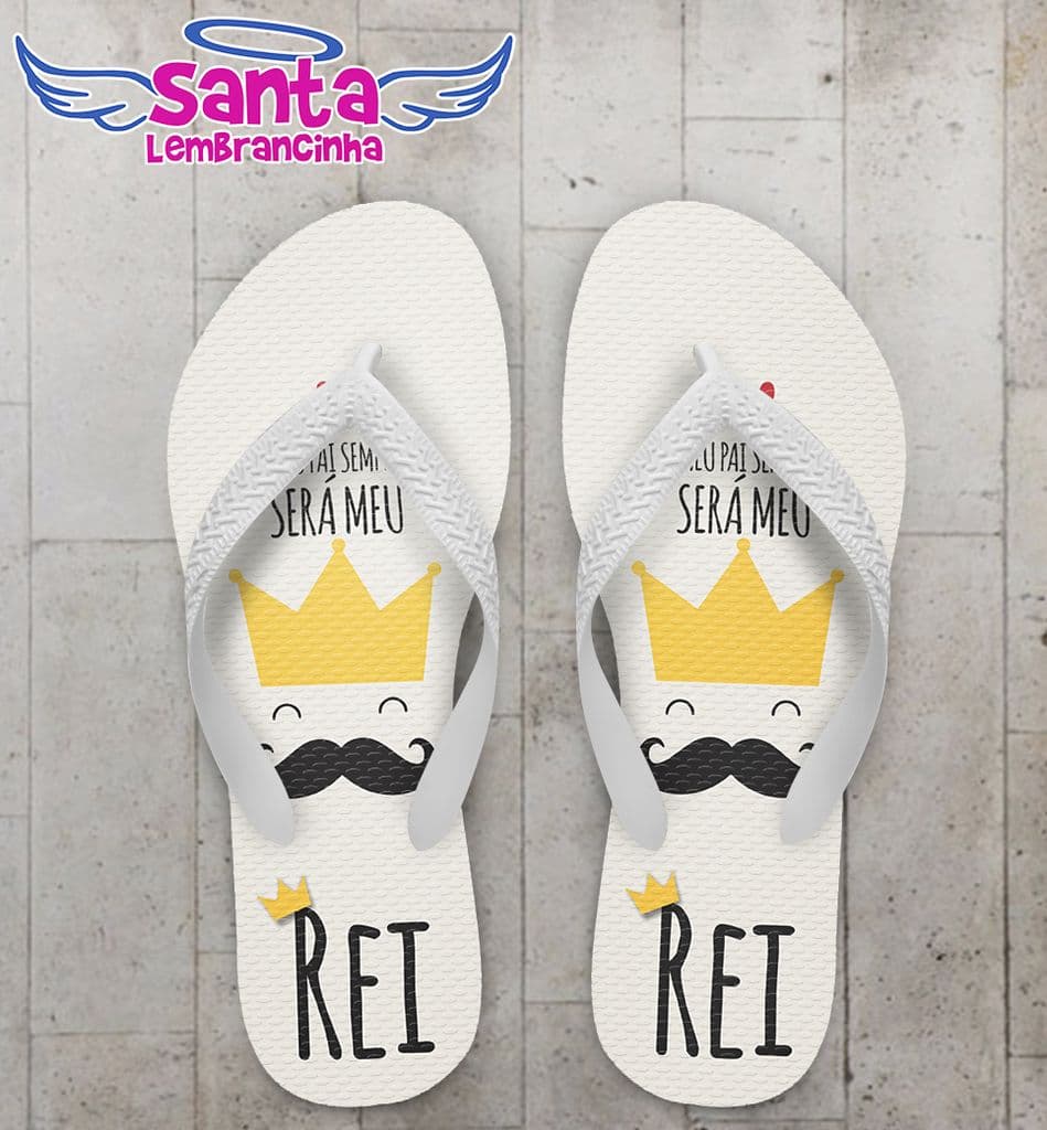 Chinelo Dia dos Pais Personalizado, Rei - COD 2490
