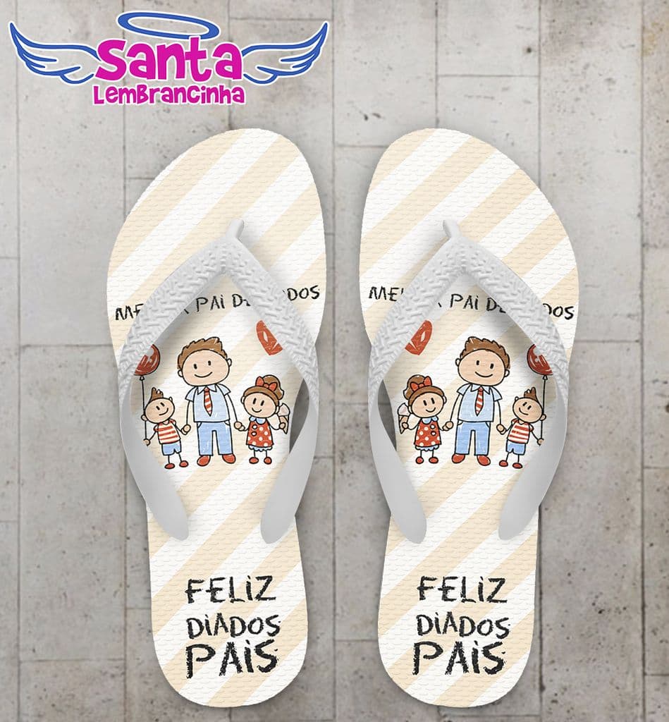 Chinelo Dia dos Pais Personalizado, Melhor Pai - COD 2491