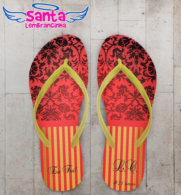 Chinelo Baile de Máscaras Personalizado - COD 2974